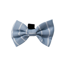 Load image into Gallery viewer, Pinstripe Blue - Bow Tie
